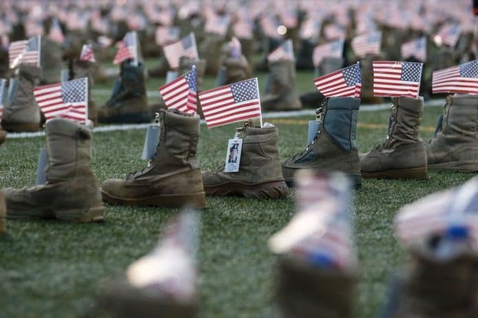 7500 Boots Represent the Fallen